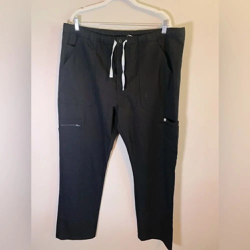 NWT Figs Cairo Cargo black Pants/scrubs size XXL‎